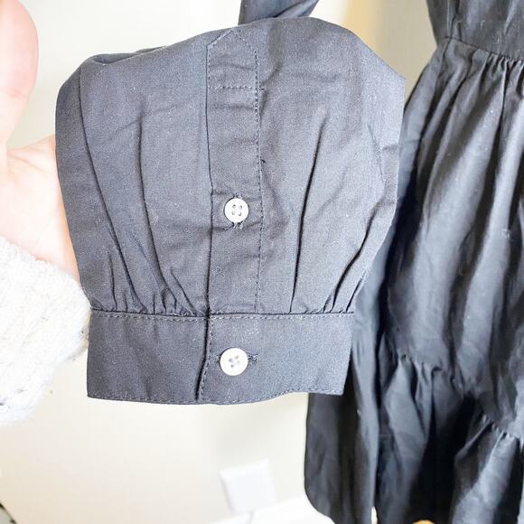 J Crew Women's Black Embroidered Tiered Mini Dress XS NWT - Picture 4 of 8